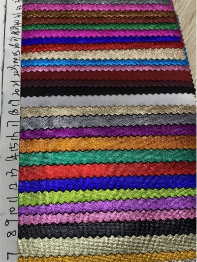 GZ-JP 亮皮細閃閃光絨布  幅寬：145CM  克重：160g  成分：滌95% 氨綸5% 側面照